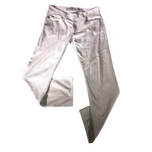 Armani Collezioni Men's Italian White Stretch Slim Fit Straight Jeans Pants J15